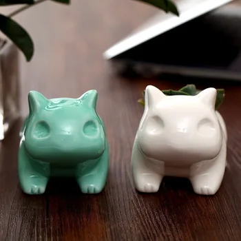 

Mini Pokemon Ceramic Flower Pot Creative Frog Seeds Magic Babies Mouth Elves Lovely Frogs Succulent Potted Flower Vase