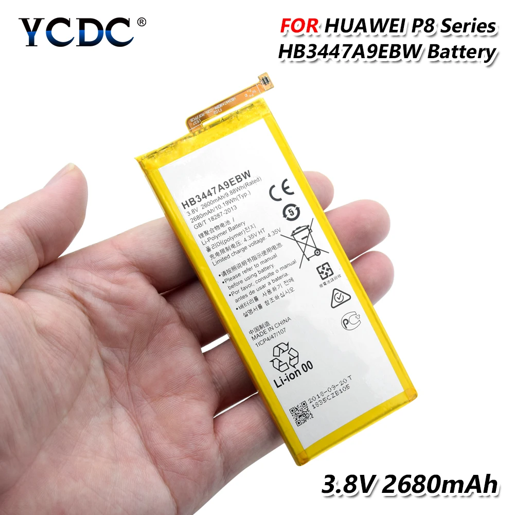 Аккумуляторная HB3447A9EBW 2680 мАч батарея мобильного телефона для huawei Ascend P8 GRA-CL00/GRA-CL10/GRA-TL00/GPA-UL00/GRA-UL10/GRA-L09