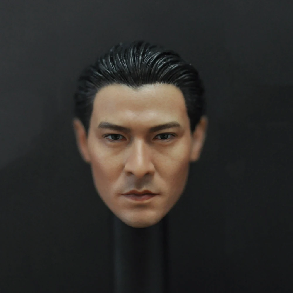 

1/6 China Asia Movie Star DeHua Liu Male Head Sculpt Andy Lau Head Model F 12'' Action Figure Collection Toys Gift