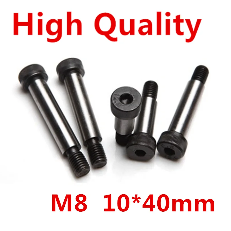 

5 Pieces M8 Threaded 10 x 40mm 12.9 Grade Alloy Steel Hexagon Socket Head Shoulder Screw Bolt
