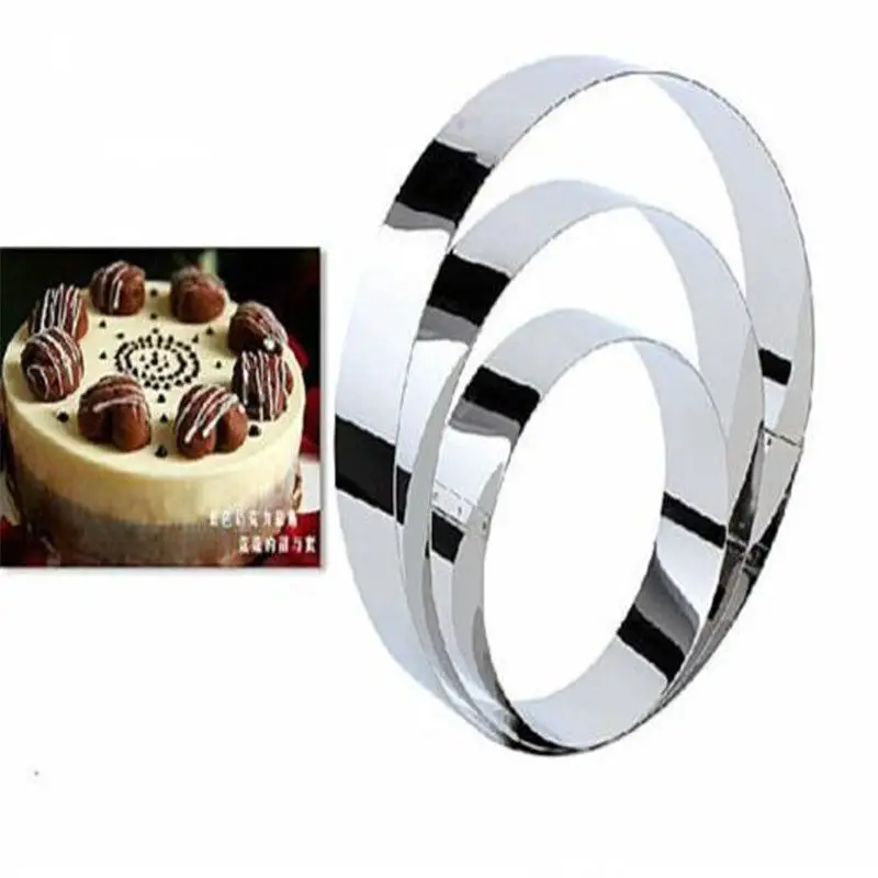 

3pcs Stainless Steel Round Circle Cookie Fondant Cake Gum Paste Mould Cutter New