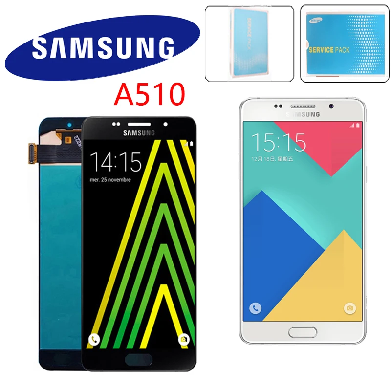 

Original 5.2'' Super AMOLED For Samsung Galaxy A5 2016 A510 A510F A510M A510F LCD Display Touch Screen Digitizer Assembly