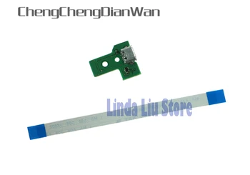 

ChengChengDianWan 4pcs=2sets New charger board with cable JDS030 USB Charging Port Socket Board For PS4 controller