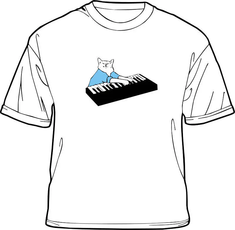 Keyboard Cat T Shirt Funnyin TShirts from Men's Clothing on