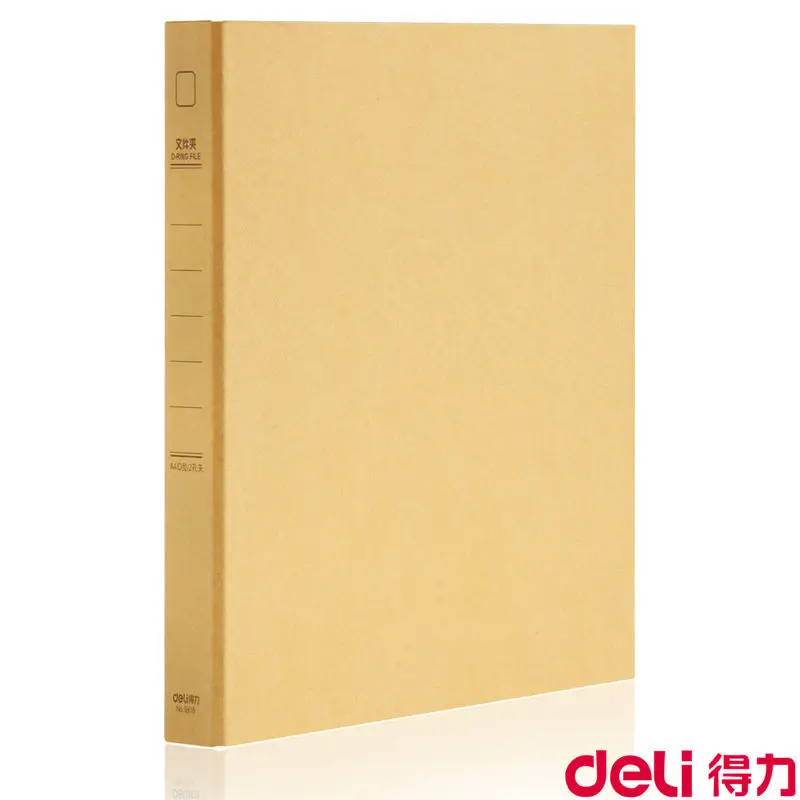 

5916 Kraft paper folder D Type 2 hole data finishing storage clip two-hole binder