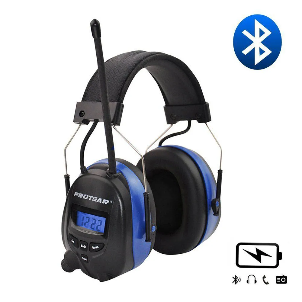 Литиевая батарея Bluetooth электронные съемки наушники защиты органов слуха FM/AM радио защитники уха Тактический протектор - изображение