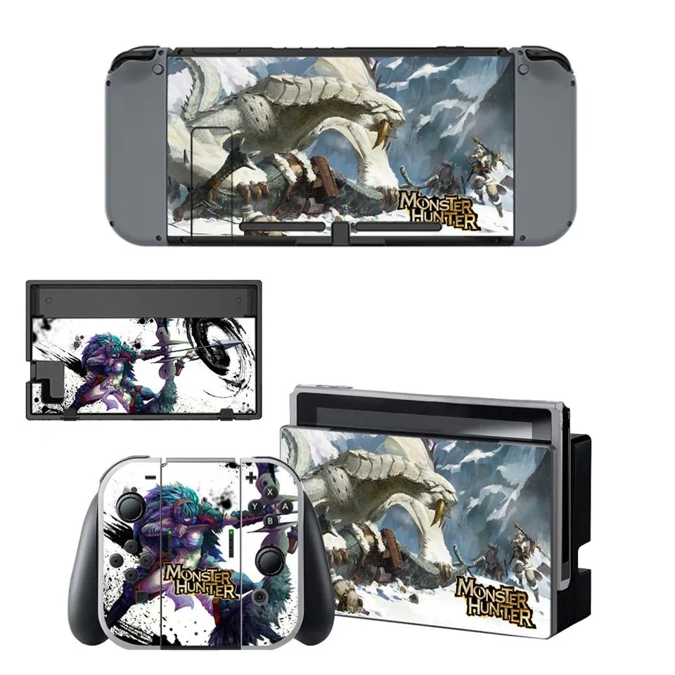 

Hunter Vinyl Skin Sticker Full Set Faceplate Skins for Nintend Switch Console & Joy-Con Controller & Dock