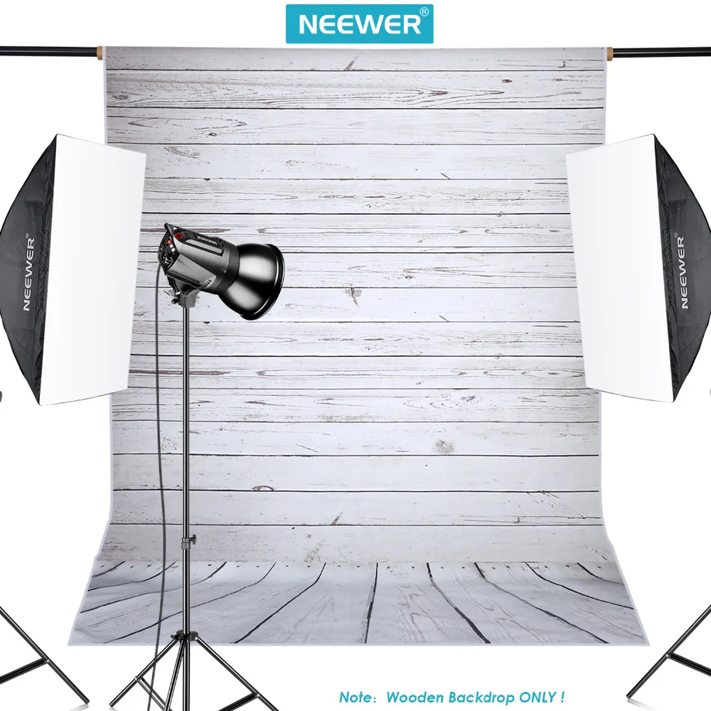 Neewer 5x 7ft/152x213 см светильник Серый 100% полиэстер деревянный фон для фотостудии