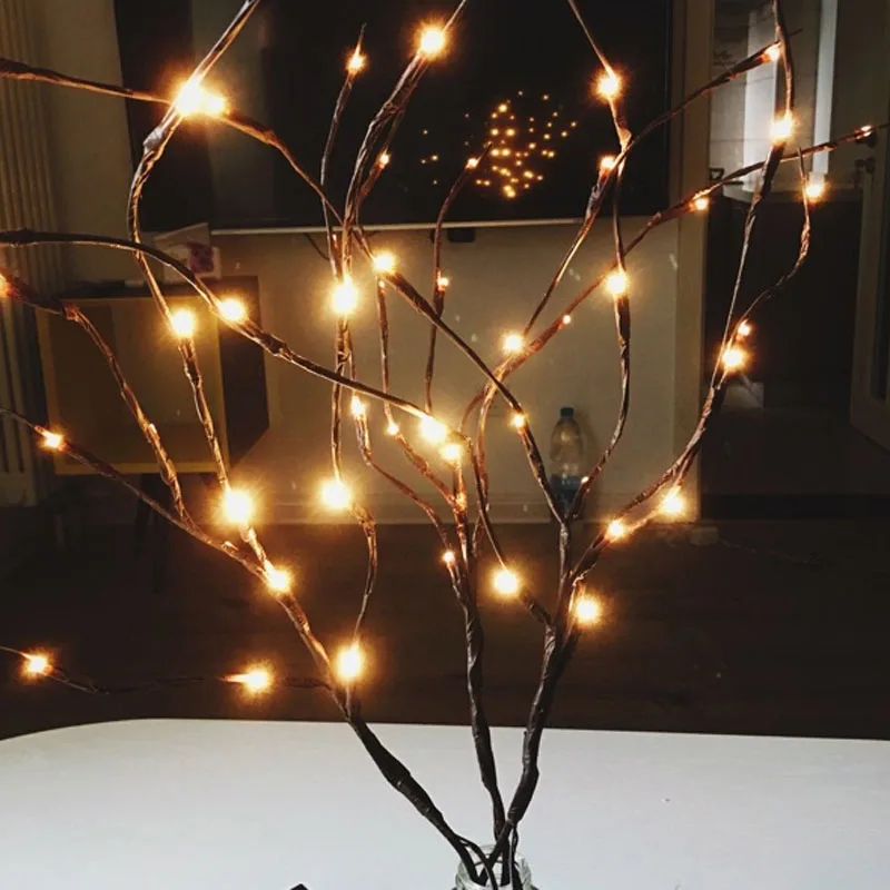2018 New Modern Branch Lamp Floral Light 20LED AA Battery Powered Willow Branch Fairy Light Vase Coffe Bar Wedding Holiday Decor (5)