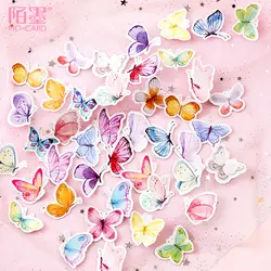 46 шт./кор. Kawaii канцелярские наклейки милые наклейки с бабочками прекрасные клейкие наклейки для детей дневник в стиле Скрапбукинг фото Ablums