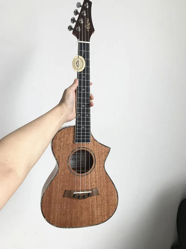 

Aiersi brand New Design solid mahogany top 24 inch concert cutaway ukulele