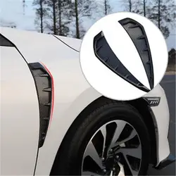 Боковой маркер воздушный поток сторона Fender Air Wing Vent средства ухода за кожей покрытие стикер для отделки для Honda Civic 2016 до 2018 автомобиля