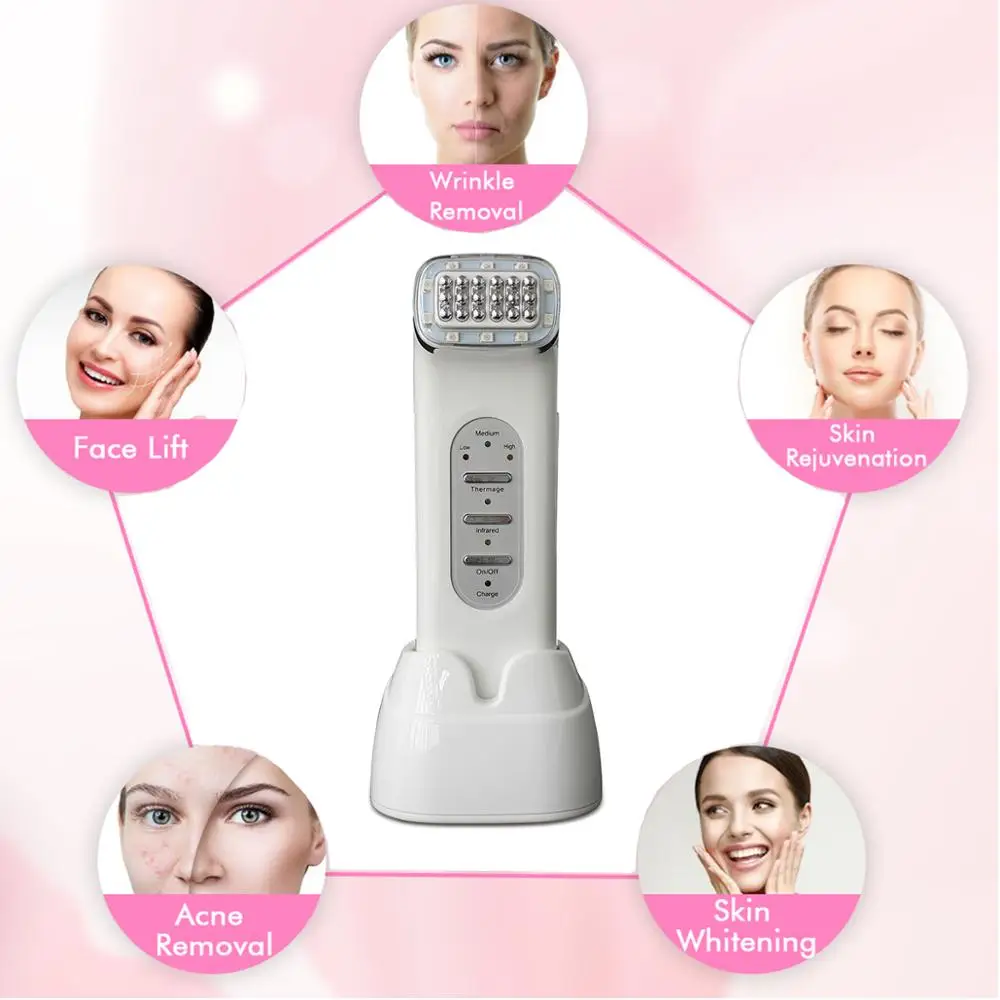 Dot Matrix RF Radio Frequency Far infrared Wave Therapy Wrinkle Removal Face Lifting Skin Tightening Facial SPA Massage Machine|machine