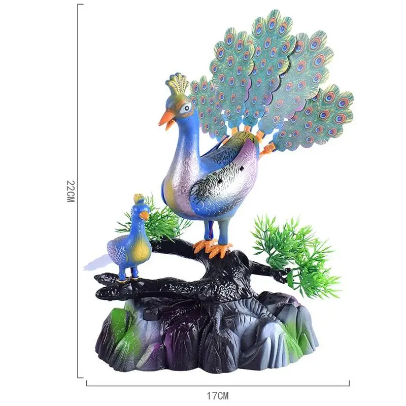 Sound Control Bird Voice Control Peacock Open Screen Music Lighting Induction Sound Control Toy