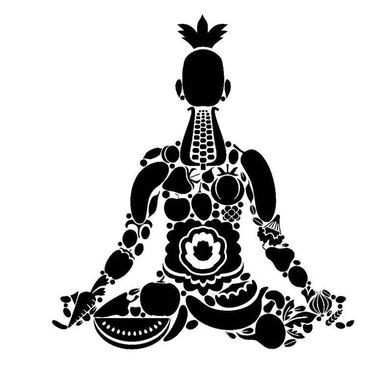 Наклейка на стену для йоги спальни медитации здорового образа жизни|sticker decal|yoga wall
