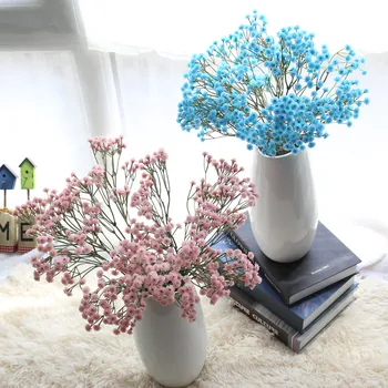 3 colors Flowers Artificial Fake Gypsophila DIY Floral Bouquets Arrangement Wedding Home Decor HOT SALE Q