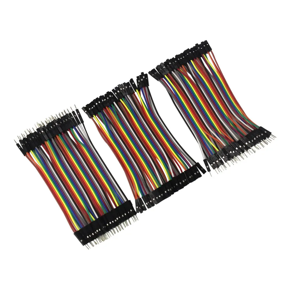 Dupont линия 120 шт. 10 см от мужчины до мужчины + от мужчины до женщины + от женщины до женщины Перемычка провода разъем Dupont кабель макет diy kit