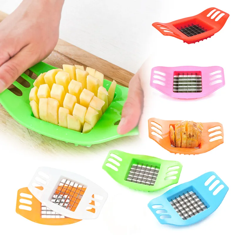 

Potato Cutter Vegetable Slicer Chopper Chips Making Device Fries ABS+Stainless Steel Kitchen Cooking Tools