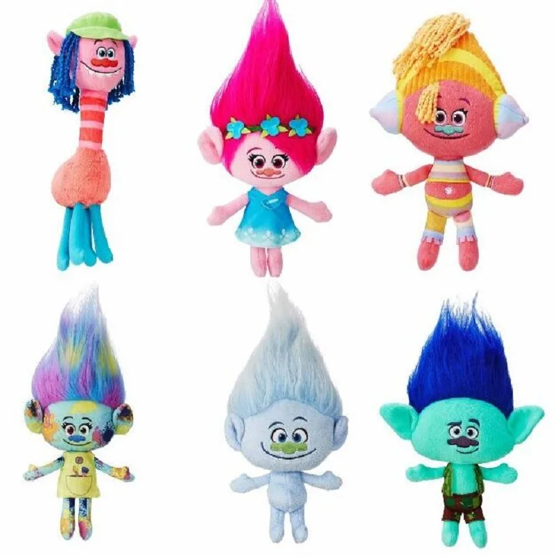 Trolls Plush Soft Toys Official Dreamworks Large Cuddly Poppy cooper biggie suki 