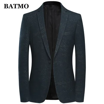 

Batmo 2019 new arrival spring printed casual thin blazer men,men's suits jackets ,casual jackets men plus-size M-3XL 8611