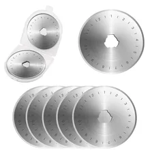 10 шт. 45 мм роторные режущие лезвия для Лоскутной Ткани Кожа ремесло стали пополнения шитья квилтинга подходит для Olfa Fiskars