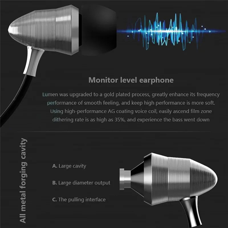 Универсальная металлическая, в форме пули в ухо стереонаушники Hi-Fi 3,5 мм супер басовый вкладыш для xiaomi для других телефонов Android