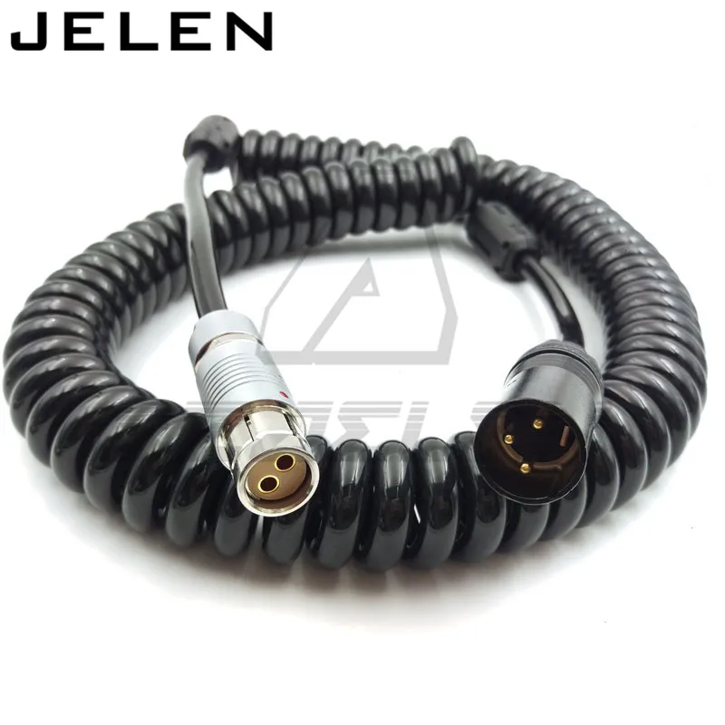 

XLR 3pin to FI 2pin female Power plug for ARRI ALEXA LF XT, SXT Power Cable, Spring wire length 80CM, stretch 2-3M