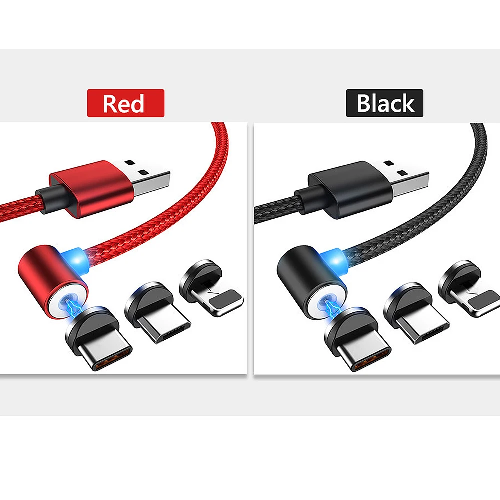 

Magnetic Cable Charger Micro USB Type C Lighting Cable 2A Fast Charging Charge USBC/Type-C Wire for IPhone Samsung Cable