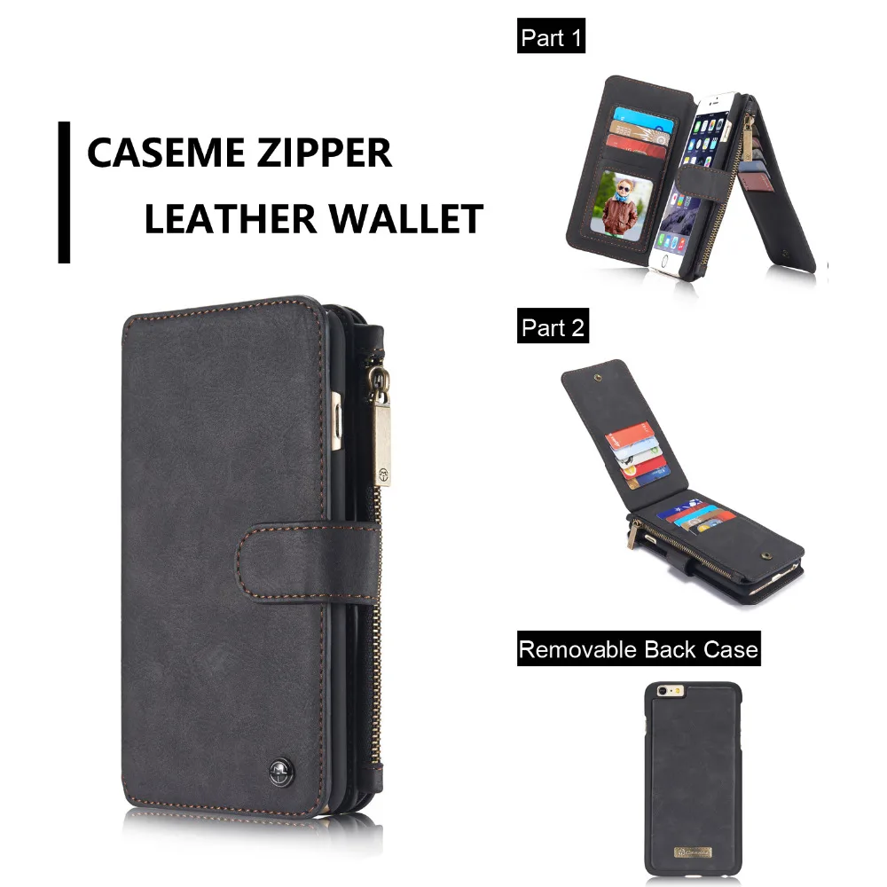 imágenes para CaseMe Multi-funcional 14 Tarjetas Holder 6 S Plus Caja de la Carpeta para iPhone 6 Plus, Retro 6G Caja de la Carpeta Para el iphone 6 S de Cuero cubierta imágenes para CaseMe Multi-funcional 14 Tarjetas Holder 6 S Plus Caja de la Carpeta para iPhone 6 Plus, Retro 6G Caja de la Carpeta Para el iphone 6 S de Cuero cubierta
