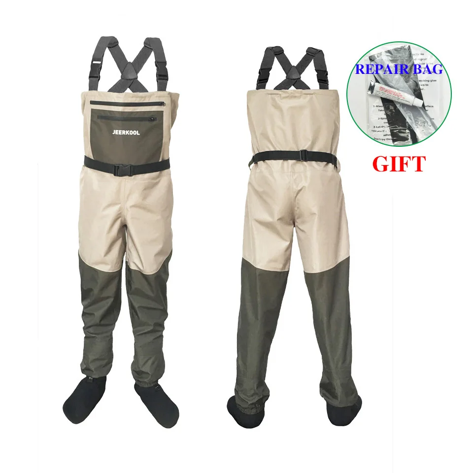 Fishing Waders Fly Fishing Coveralls for Men Chest Waders Fishing Overalls  Mens Stockingfoot Waders Fishing Suit Fishing Pants Suits Kits for Men