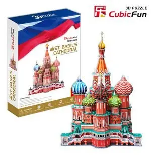 

Authentic joy Cubicfun 3D puzzle paper model stereo MC093h Moscow Saint Basil's Cathedral hardcover edition
