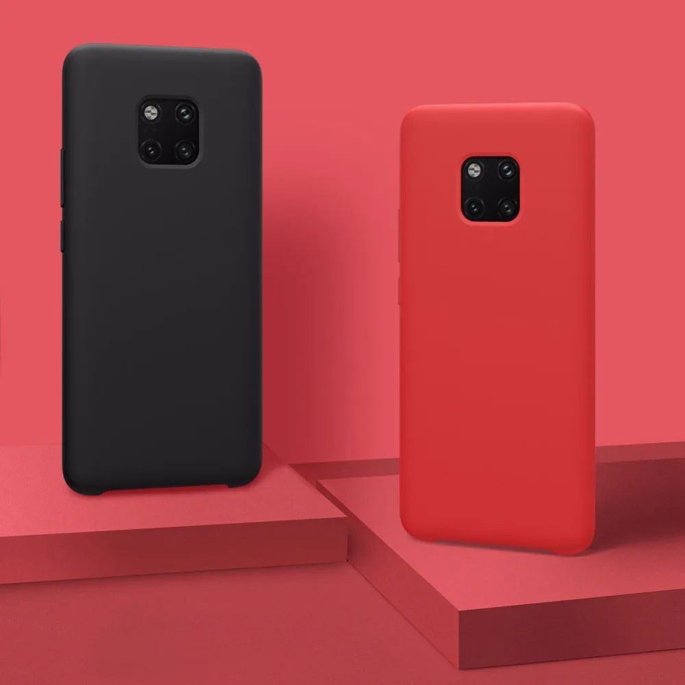 

yezaoo Case For Huawei Mate 20 lite case Protective Soft Silicone liquid cover For Huawei Mate 20 case mate 20 pro 20X X cases