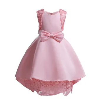 

Toddler Kids Baby Girls Clothes Lace Wedding Evening Bridesmaid Pageant Princess Dress Hot Sale Formal Blue Red Girl Costume