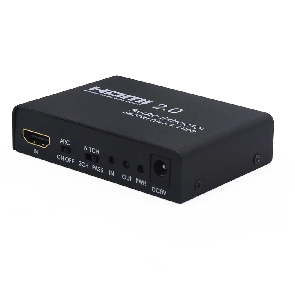EarRise HDMI 2 0 аудио экстрактор 4K 60 Гц 5 1 ARC сплиттер к оптический TOSLINK SPDIF| |