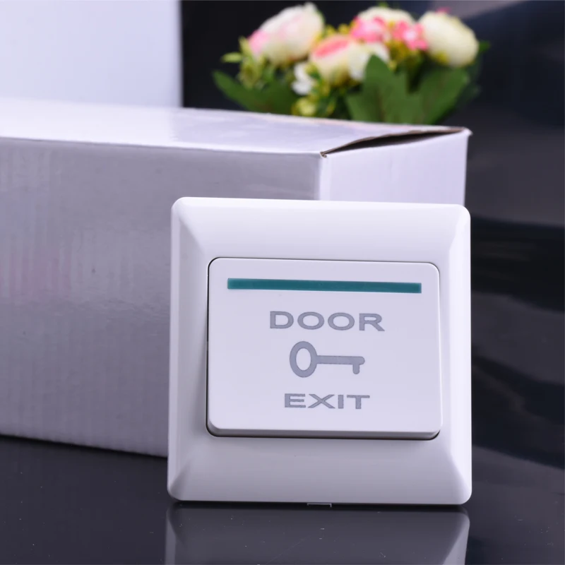 Eseye Door Exit Button Exit Switch For Door Access Control System With Bottom Box Push Button Switch