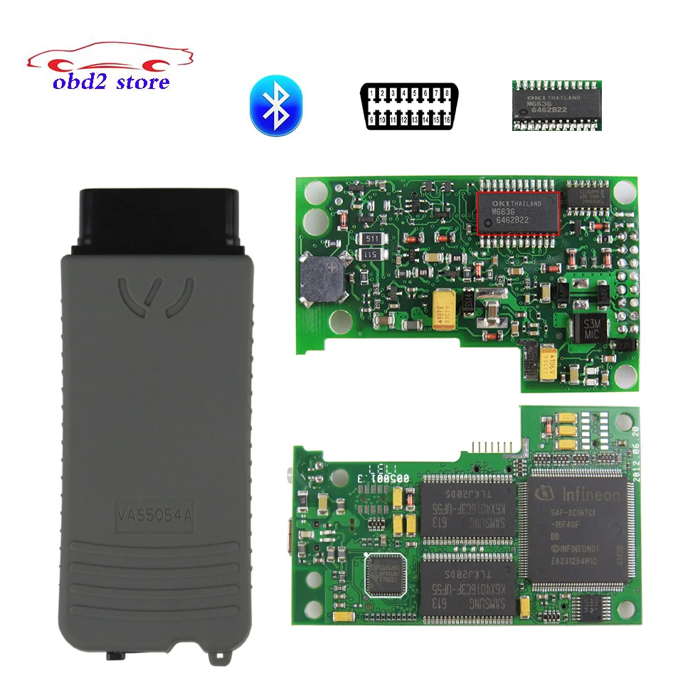 VAS5054A ODIS V5.1.6 Vas5054 OKI полный чип Bluetooth OBDII диагностический инструмент VAS 5054 OBD2