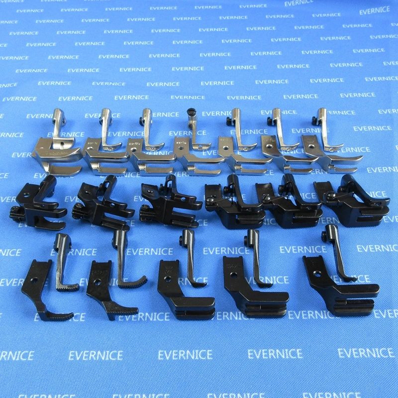 18 SETS ZIPPER WELTING PIPING WALKING FEET w/ EDGE GUIDE for JUKI DNU