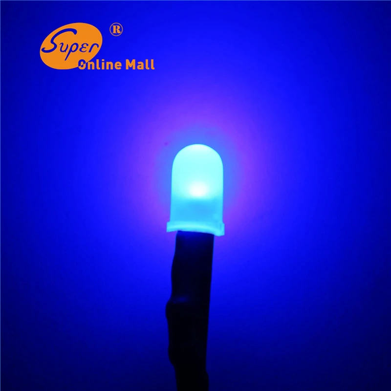 

20 PCS 5mm Diffused LED Pre Wired BLUE 3-12V DC Bulb led light Emitting Diodes 20CM