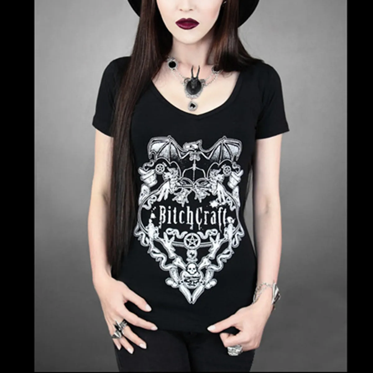Tattoo T Shirt Womens 3d Tops Mode 2017 Surat Kelelawar Tengkorak