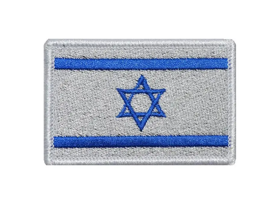 Флаг Израиля вышивка патч тактика 3D бой значок военный костюм рюкзак флаг нарукавная нашивка для рюкзак жакет - Цвет: B
