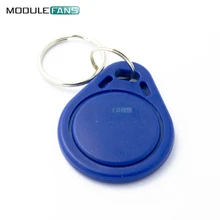 Etiquetas de llave IC de proximidad con Sensor RFID, llavero de etiqueta NFC con ficha, 13,56 MHz, para Control de acceso, asistencia para Arduino, 5 uds.