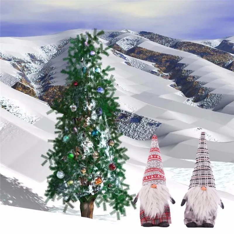 Рождественские подарки в скандинавском стиле, куклы Санта-Клауса, стоящая фигурка, Рождественская елка, лесные орнаменты, детские рождественские подарки