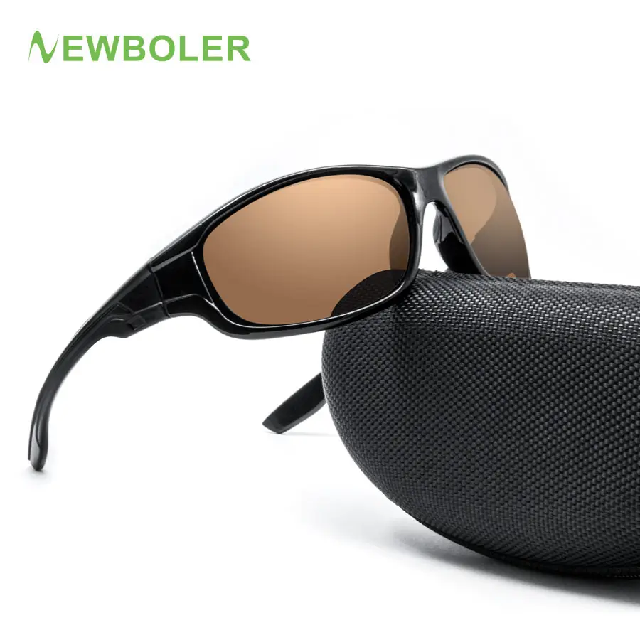 NEWBOLER 2017 Fishing Eyewear Polarized Yellow Brown Lenses Men Women Fishing Glasses driving Night Sport Sunglasses