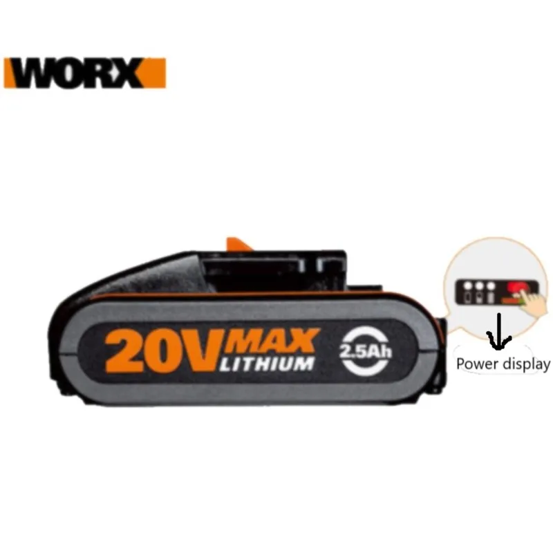 

20-Volt 2.5-Amps Rechargeable Lithium WA3572 battery Cordless Power Equipment Battery for WORX DIY power tool