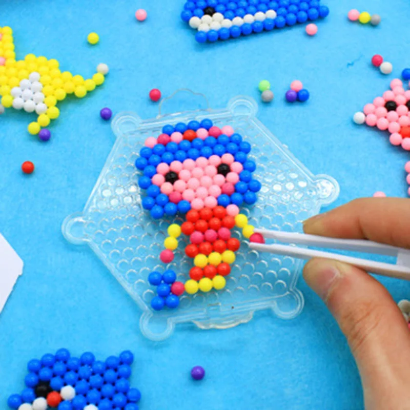 

Handmade DIY Puzzle Toys Children's jigsaw suit Jigsaw Puzzle Unisex Plastic Magic Water Mist Magic Bead Geometric Shape