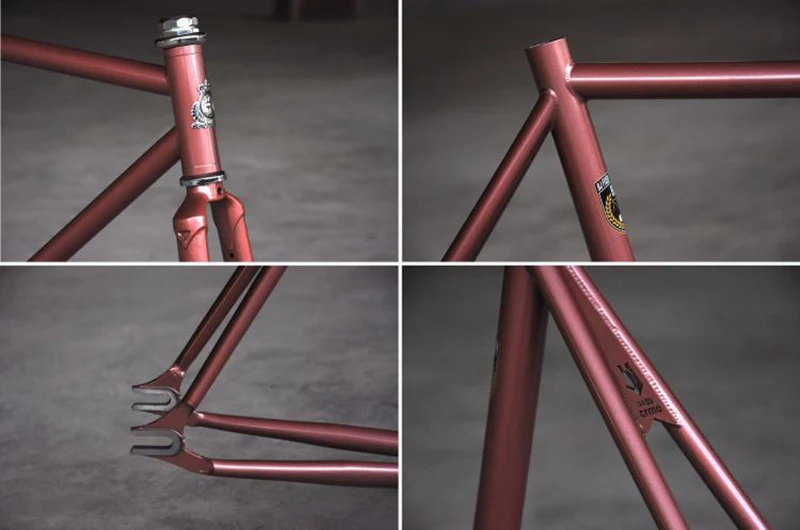 Flash Deal Chrome molybdenum steel frame 700C 50cm 52cm 54cm frame fixie bicyle road bike frame fixed Gear Bike frame 26