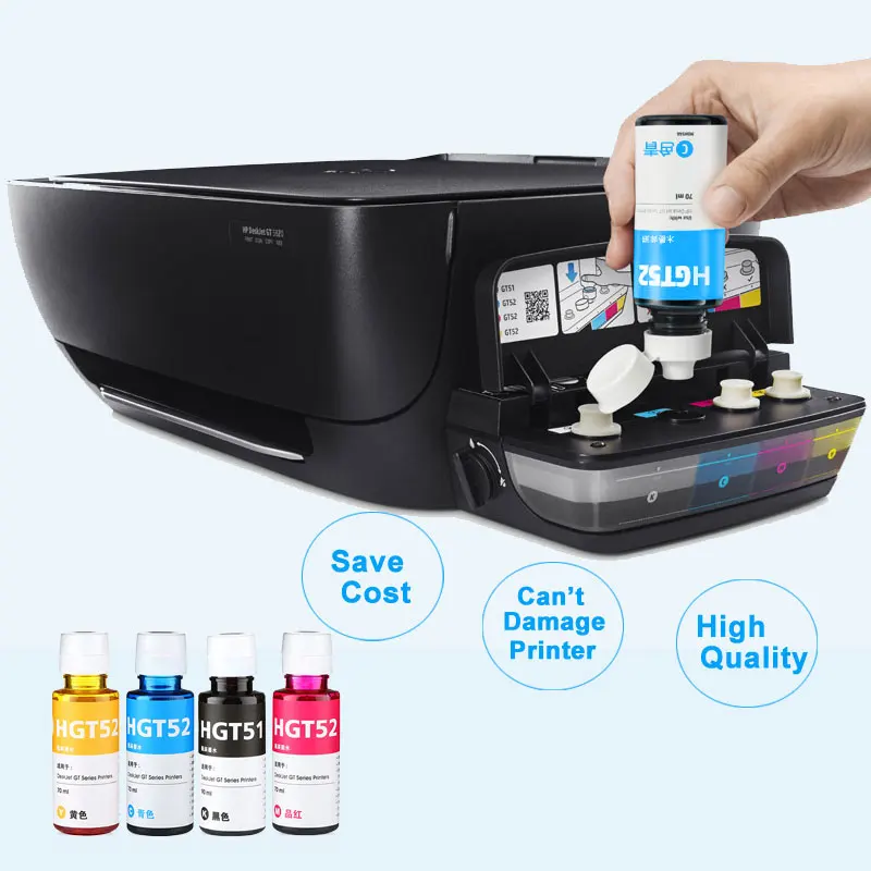 Kit de recarga de tinta para impresora HP GT51, GT52, GT5810, GT5820, GT  100, GT 5810, para todas las Series de inyección de tinta, botella de 5820  ML - AliExpress Ordenadores y oficina