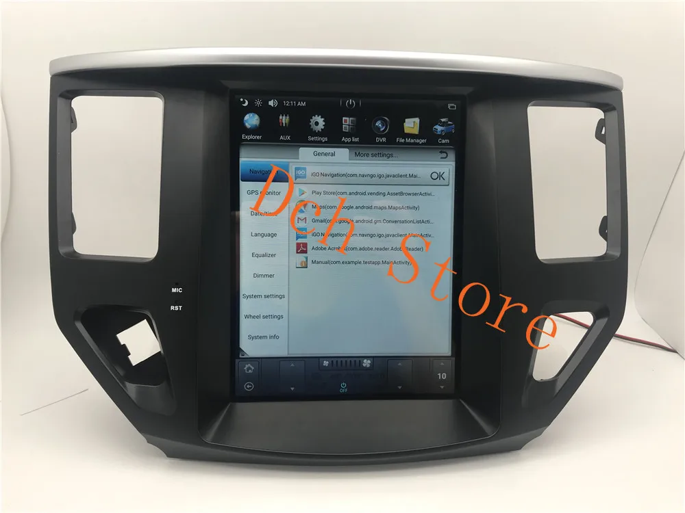 10,4 ''PX6 tesla стиль Android 8,1 автомобильный dvd-плеер gps навигация для NISSAN Pathfinder 2013 ips