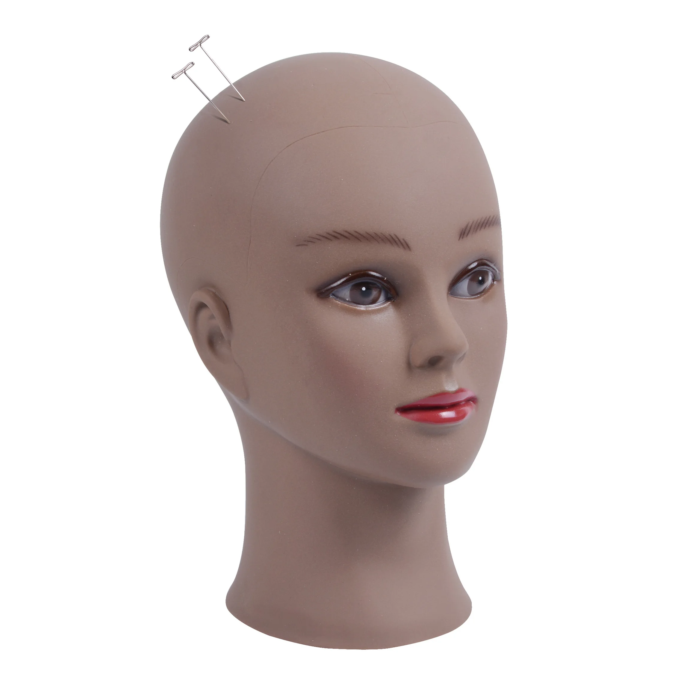 Bald Mannequin Head with Stand Holder Female Mannequin Head for Wig Making Cap Display Hair Styling Makeup Practice wig head mannequin mannequin head holder mannequin head model female mannequin head