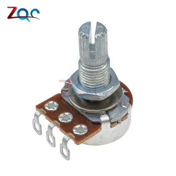 

5pcs Guitar Mini Control Pots B500K Long Split 18mm Shaft Linear Taper Potentiometers B500K Ohm Guitar Tone Potentiometer